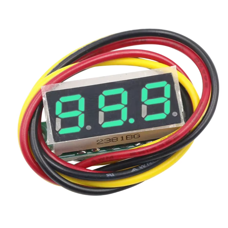Moduł woltomierza 0-100V z wyświetlaczem LED - Zielony