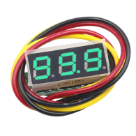 0–100V Voltmeter Module with LED Display – Green