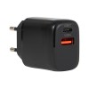 Ładowarka sieciowa gniazdo USB + USB-C QC 20W Blow