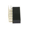 Contact strip 2.54mm, angled 2x8, black - 10 pcs.