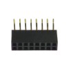 Contact strip 2.54mm, angled 2x8, black - 10 pcs.
