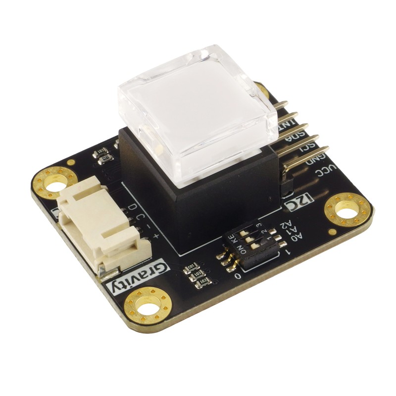 Gravity: I2C RGB LED Colorful Button - button module with RGB backlighting