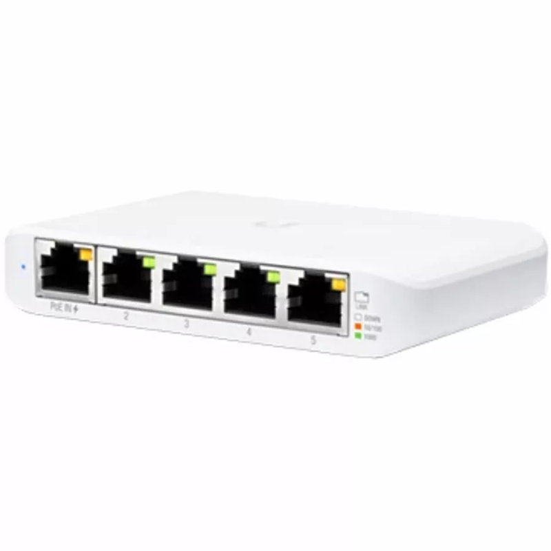 Switch sieciowy UBIQUITI UniFi Switch Flex Mini 5-portowy GbE z zasilaniem PoE/USB-C