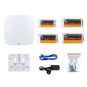 Zestaw wyświetlaczy e-Paper 2.13″/2.66″/2.9″/3.5″ z ESL-Gateway-AP - Waveshare 30033