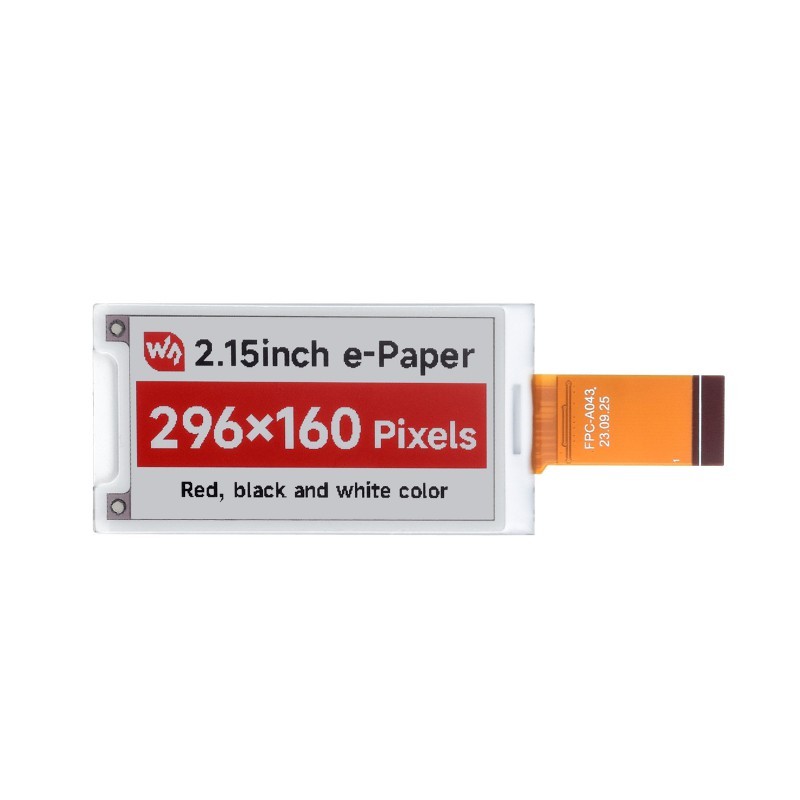 e-Paper (B) 2.15″ E-Ink display 296×160 - Waveshare 28815
