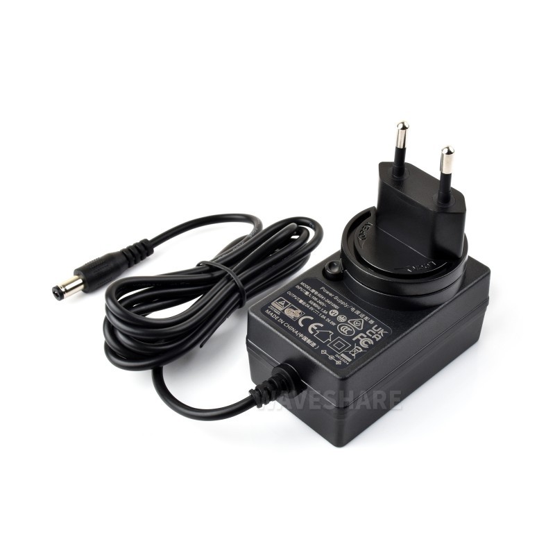 Zasilacz impulsowy 24 V 1 A 5.5×2.1 mm 1,2 m - Waveshare 30342