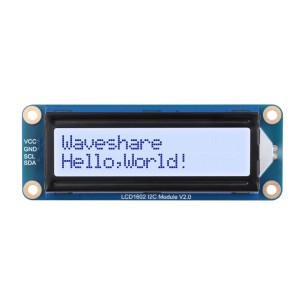 LCD1602 I2C module gray 2×16 alphanumeric - Waveshare 30495