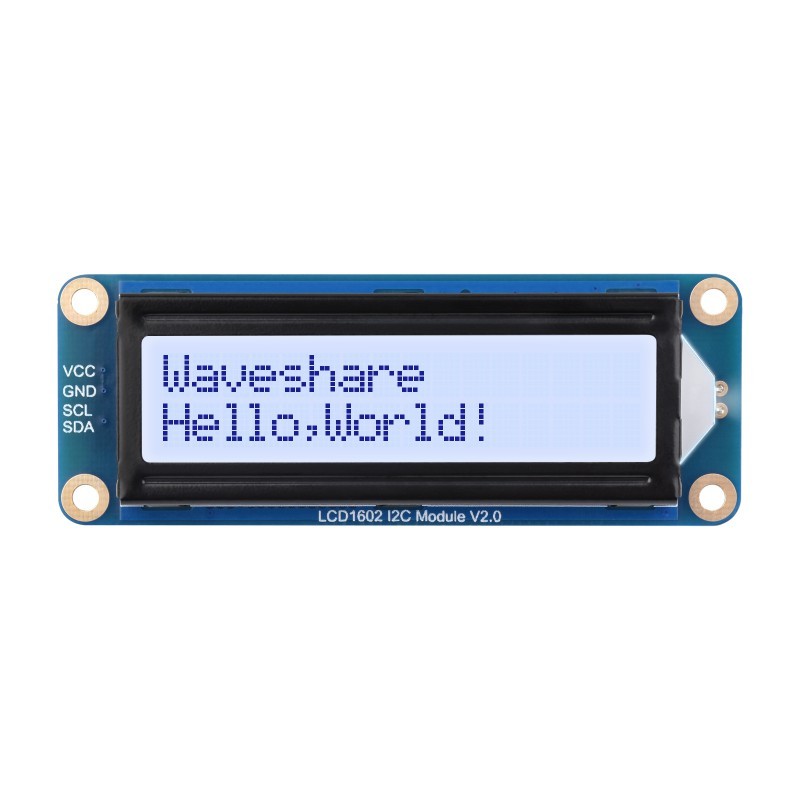 LCD1602 I2C module gray 2×16 alphanumeric - Waveshare 30495