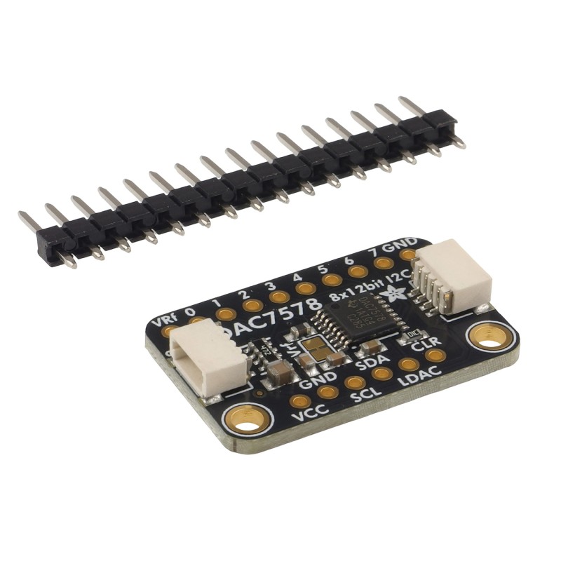 STEMMA QT DAC7578 Breakout - модуль з 8-канальним ЦАП I2C конвертером DAC7578