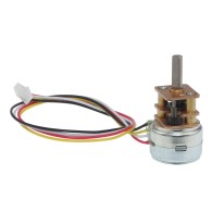 Miniaturowy silnik krokowy z przekładnią 100:1, 12V, 0.6kg.cm