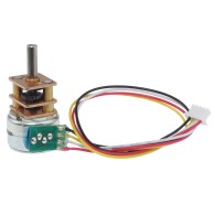 Miniaturowy silnik krokowy z przekładnią 100:1, 12V, 0.6kg.cm