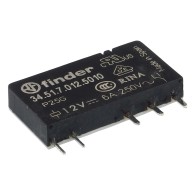 Electromagnetic relay SPDT, 12V DC, 6A/250VAC, Finder 34.51.7.012.5010