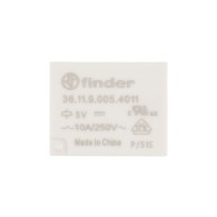 Electromagnetic relay SPDT, 5V DC, 10A / 250V AC, Finder 36.11.9.005.4001