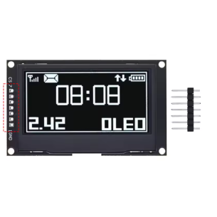 2.42" 128x64 OLED display with SPI interface (white)