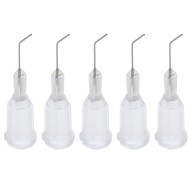 Igła dozownicza zagięta do fluxu, kleju 0,184mm, 28G - 5szt