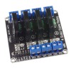 4-channel SSR 240V / 2A relay module with fuse