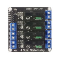 4-channel SSR 240V / 2A relay module with fuse