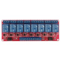 modRL08_ISO - power module with eight 5V relays and optoisolation of inputs