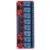 modRL08_ISO - power module with eight 5V relays and optoisolation of inputs