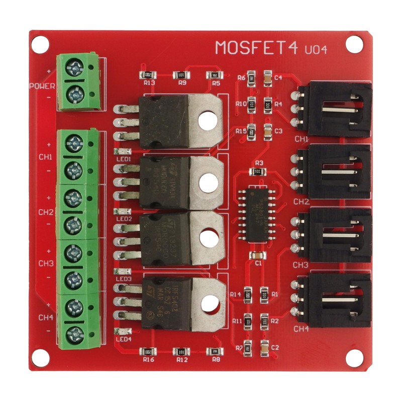 Модуль живлення з чотирма MOSFET транзисторами IRF540
