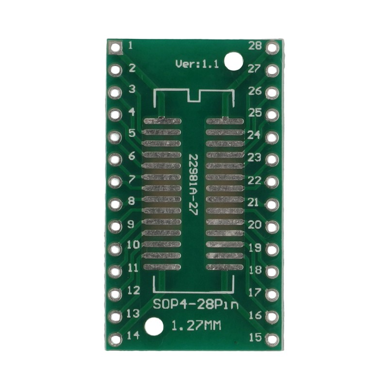 SOP28 PCB adapter for DIP28