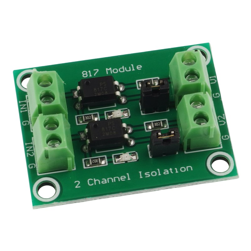 PC817 module with two optocouplers