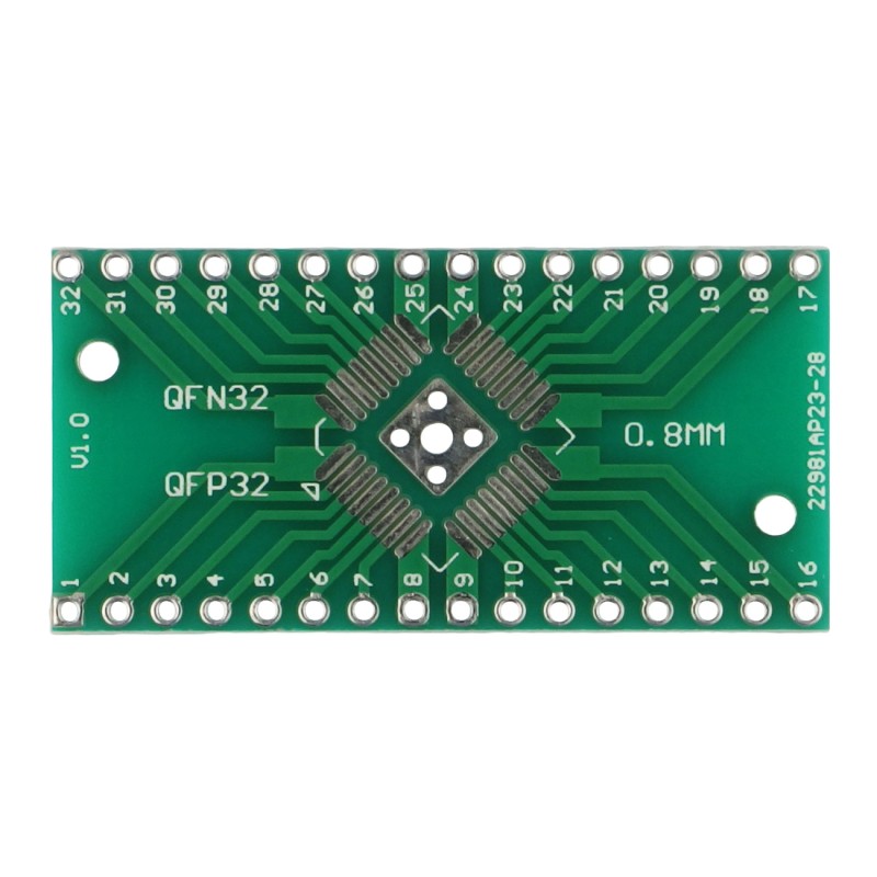 Adapter PCB QFN32/QFP32 na DIP32