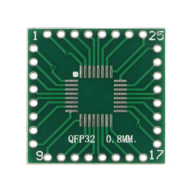 PCB QFP32/SSOP32 to DIP32 adapter