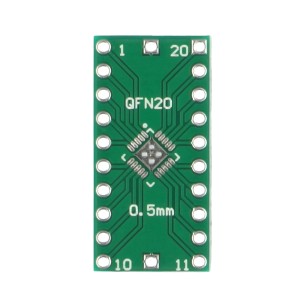 PCB QFN20 to DIP20 adapter