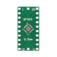 PCB QFN20 to DIP20 adapter