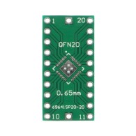 PCB QFN20 to DIP20 adapter