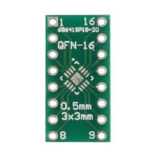 PCB LGA16/QFN16 to DIP16 adapter