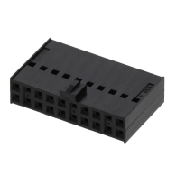 Obudowa wtyku 2.54mm 2x10 żeński czarny