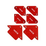 Set of 6 Magnetic Welding Squares 4.5/11.5 kg – YATO YT-08678