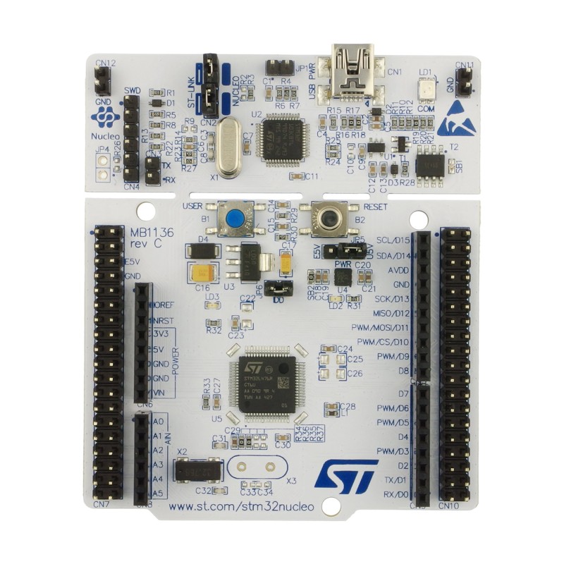 NUCLEO-L476RG - STM32 Nucleo-64 development board with STM32L476RGT6 ...