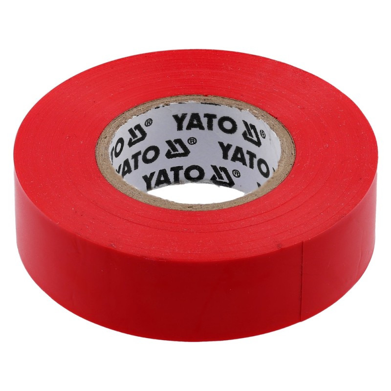 Taśma elektroizolacyjna 19mmx20mx0,13mm czerwona YATO YT-8166