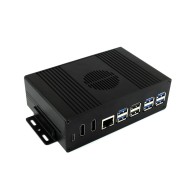 All-in-One BOX-B mini-computer for Raspberry Pi 5 with PCIe adapter for 4-port USB 3.2 Gen1 - Waveshare 27835