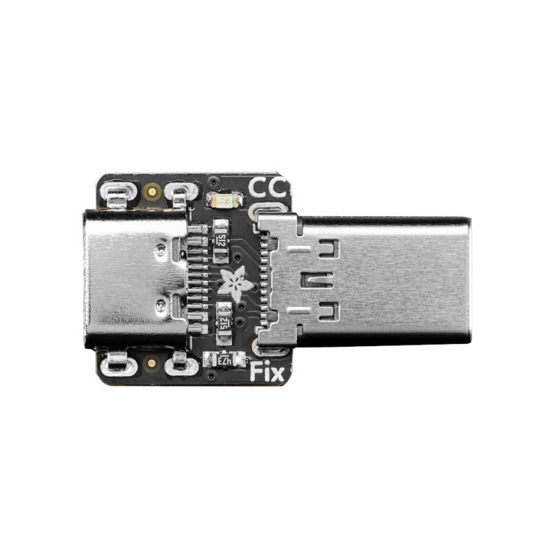 Adafruit USB Type C CC Resistor Fixer – adapter with 5.1kΩ resistors ...