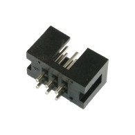 Gniazdo męskie IDC 6P proste 2,54 mm – 10 szt.