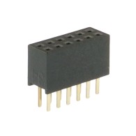 Female pin socket PIN: 12, 1.27mm THT 2x6 1A, DS1065-03-2x6S8BV