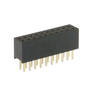 Gniazdo kołkowe żeńskie PIN: 20 1,27mm THT 2x10 1A, DS1065-03-2x10S8BV