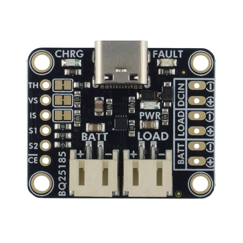 BQ25185 USB/DC/Solar Charger - модуль із зарядним пристроєм Li-Ion/Li-po