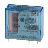 Electromagnetic relay SPDT, 24V DC, 10A/250VAC, Finder 40.31.7.024.1020