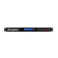 Panel wentylacyjny LCD poziomy 1U z termostatem do szaf 19" 4 wentylatory 230V czarny Lanberg