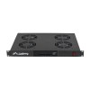 19" fan unit / ventilation panel with LCD 4 fans + thermostat 230V black Lanberg