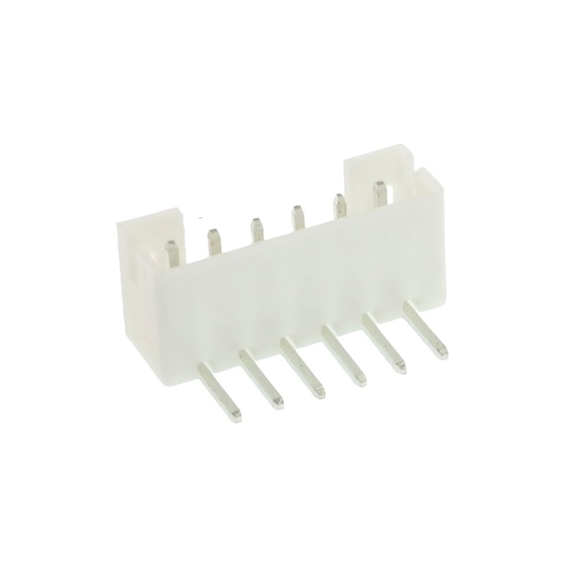 Angled wire-board socket JST PH-2.0, 6-pin, 2mm raster - 10 pcs.