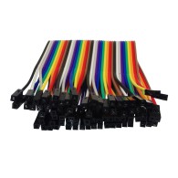 Przewody połączeniowe F-F różnokolorowe 17 cm - 40 szt.