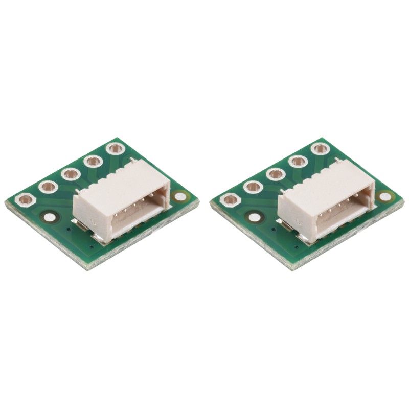Breakout boards for JST SH-Style Connectors with 0.1″ pitch screw terminal blocks.