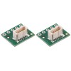 Breakout boards for JST SH-Style Connectors with 0.1″ pitch screw terminal blocks.
