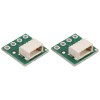 Breakout boards for JST SH-Style Connectors with 0.1″ pitch screw terminal blocks.